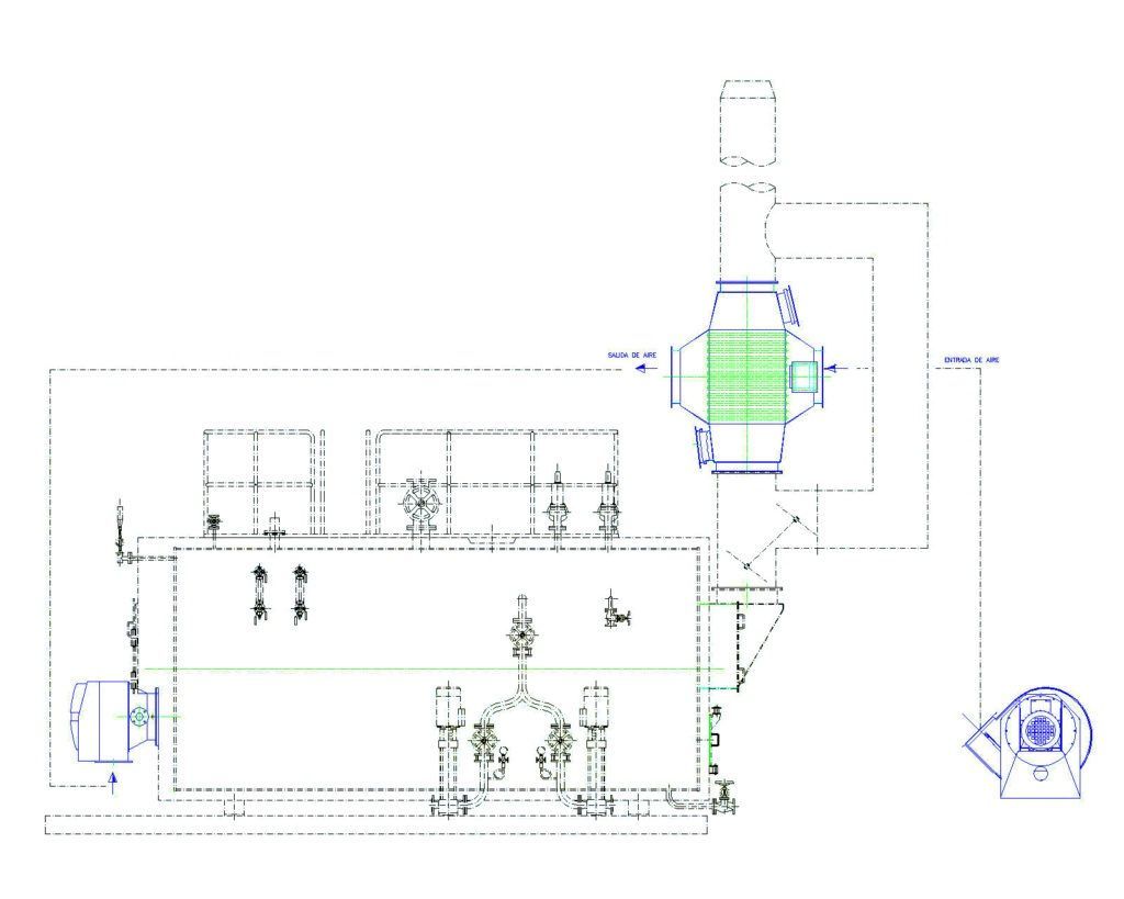 SICAPH Air Preheaters - Boiler room installation diagram - Integral Combustion Solutions